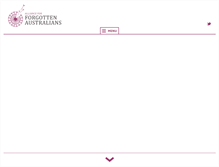 Tablet Screenshot of forgottenaustralians.org.au